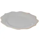 Тарелка обеденная Myatashop 26 см фарфор цвет серый