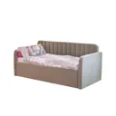 Кровать Rika Charlie 92charbg 105x100x55 см велюр цвет бежевый