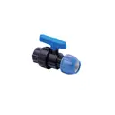 Кран шаровой прямой RTP DN15 PN16 1/2"x25 ВР полипропилен ручка флажок