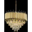 Люстра подвесная Wertmark Cartuccia We138.12.403 12 ламп 32 м² цвет бежевый