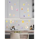 Наклейка Lisadecor S0368 40x50 см, 1 шт, пасхальный декор кролик яйца куличи