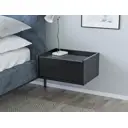 Тумба прикроватная Md 42800 42800 48x22x36 см 1 ящик ЛДСП цвет черный