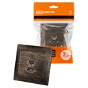 Розетка компьютерная встраиваемая Tdm electric Лама SQ1815-0757 RJ45 цвет старинная бронза