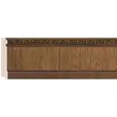 Плинтус напольный Cosca Decor Дуб темный 2200x11x80 мм