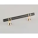 Мебельная ручка-скоба Brante RS.1016.A.96.BK черный-золото 96 мм