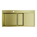 Кухонная мойка OMOIKIRI Akisame 100-2-LG-L 100x51см нержавеющая сталь/светлое золото