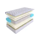 Матрас SkySleep Enjoy Double Foam S1000 140x195 см независимый пружинный блок, полутораспальный, ортопедический