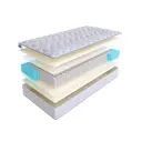 Матрас SkySleep Enjoy Double Foam S500 120x210 см независимый пружинный блок, полутораспальный, ортопедический