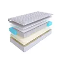 Матрас SkySleep Enjoy Fiber S500 85x200 см независимый пружинный блок, односпальный, ортопедический