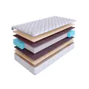 Матрас SkySleep Native Orto Soft S1000 150x210 см независимый пружинный блок, двуспальный, ортопедический, латексный