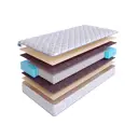 Матрас SkySleep Native Latex S1000 200x195 см независимый пружинный блок, двуспальный, ортопедический, латексный