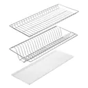 Сушилка для посуды Виор-плюс 56.5 см 2 яруса цвет хром