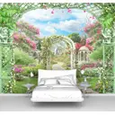 Фотообои флизелиновые Первое ателье 130x100 см Аркада в саду pw70488-1
