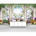 Фотообои флизелиновые Первое ателье 300x180 см Вид на водопады из арок pw93996-3