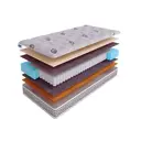 Матрас SkySleep Native PRO Orto Medium S500 90x180 см независимый пружинный блок, односпальный, ортопедический, латексный, кокосовый