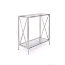 Консоль напольная Allconsoles 1033-CS 80x80x35 см сталь цвет серебряный