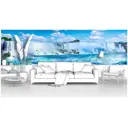 Фотообои флизелиновые Первое ателье 350x100 см Широкий водопад pw97406