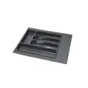 Лоток для столовых приборов 39x49 см полистирол цвет серый