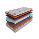Матрас SkySleep Native PRO Orto Hard S500 80x186 см независимый пружинный блок, односпальный, ортопедический, жесткий, кокосовый