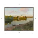 Картина Исаака Левитана Вечерний звон 1892 (Третьяковская галерея) Матовый холст в раме 90x110 см