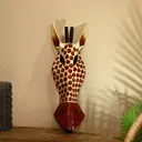 Панно маска интерьерная "Жираф" пятнышки, реснички, 50 см