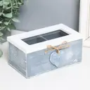 Шкатулка с делениями "Звёздное сердце" 16.4x9x7 см