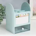 Шкатулка-органайзер "Лаконичность" голубая 12x14.2x21 см