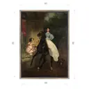Картина Карла Брюллова Всадница 1832 (Третьяковская галерея) Матовый холст в раме 90x65 см