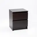 Тумба прикроватная Letta 40x48.1x34.2 см 2 ящика ЛДСП цвет венге