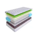 Матрас SkySleep ONE WAY 6 S1000 140x200 см независимый пружинный блок, полутораспальный, ортопедический