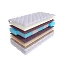 Матрас SkySleep Smart Zone Memo-Latex 165x200 см независимый пружинный блок, двуспальный, ортопедический, латексный