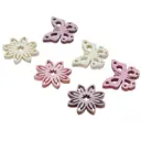 Набор декоративных предметов Frank Бабочки и цветочки 06829, 90 шт