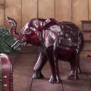 Фигурка сувенирная Simaland "Слон" резной коричневый цвет 20x30x12 см