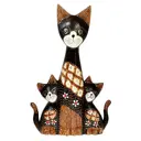Фигурка сувенирная Simaland "Три кошки с узором" 5x18x30 см