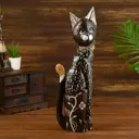 Фигурка сувенирная Simaland Кошка с цветком и завязкой 5.5x12x50 см