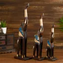 Набор интерьерных сувениров 3 шт Слоники (высота 30.40.50) 18x12x50 см