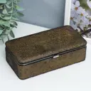 Шкатулка для украшений Мелкие квадратики Шоколад 6x9.8x18.5 см