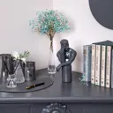 Статуэтка из литьевого мрамора Bogacho Мыслитель серого цвета ручная работа