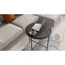 Журнальный столик круглый Callisto mobili 60x60 см Торос черный