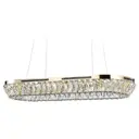 Люстра подвесная светодиодная AMBRELLA LIGHT TR5025 Traditional 28 м² нейтральный белый свет цвет золото
