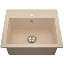 Мойка врезная прямоугольная 50.5x21x58.5 см VIGRO VG204 терра искусственный камень цвет светло-коричневый
