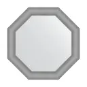 Зеркало в багетной раме Evoform серебряная кольчуга 88 мм 77x77 см BY 3879