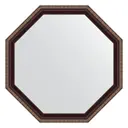Зеркало в багетной раме Evoform махагон с орнаментом 50 мм 64x64 см BY 7397