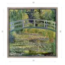 Картина в раме Декор депо Клод Моне Японский мостик 60x60 см