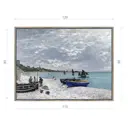 Картина в раме Декор депо Клод Моне Пляж в Сант-Андре 90x120 см