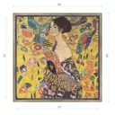 Картина в раме Декор депо "Густав Климт. Девушка с веером" 60x60 см