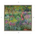 Картина в раме Декор депо Клод Моне Ирисовый сад в Живерни 80x85 см