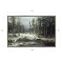 Картина в раме Декор депо "Иван Шишкин. Первый снег" 75x115 см