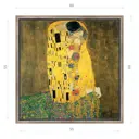 Картина в раме Декор депо "Густав Климт. Поцелуй" 60x60 см