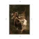 Картина в раме Декор депо Вильям Адольф Бугро Нимфы и сатир 115x80 см